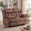 Causeuse inclinable manuelle de 60,6 po de largeur - Causeuse inclinable en microfibre
