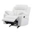 Élégant fauteuil inclinable blanc avec accoudoirs rembourrés-1980200138