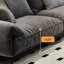 Canapé modulaire en chenille gris 98,43 po-129453421