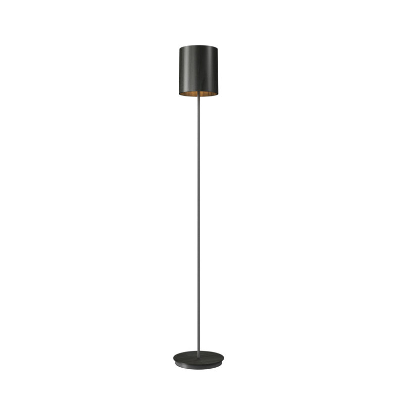 Cylindrical Floor Lamp, Charcoal