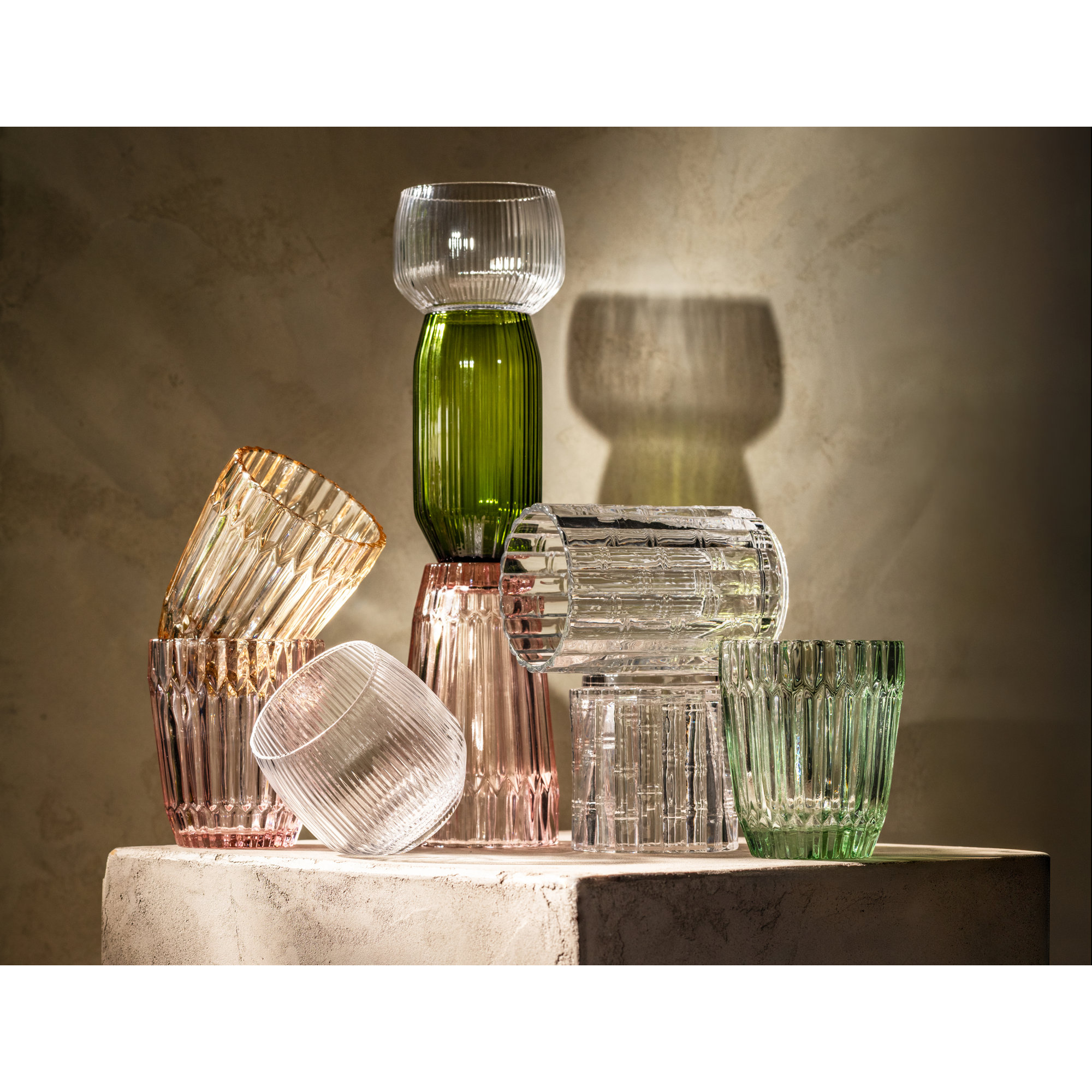 Fortessa Mahalo Glass, 13.5 Ounce Iced Beverage (Set of 4), Clear