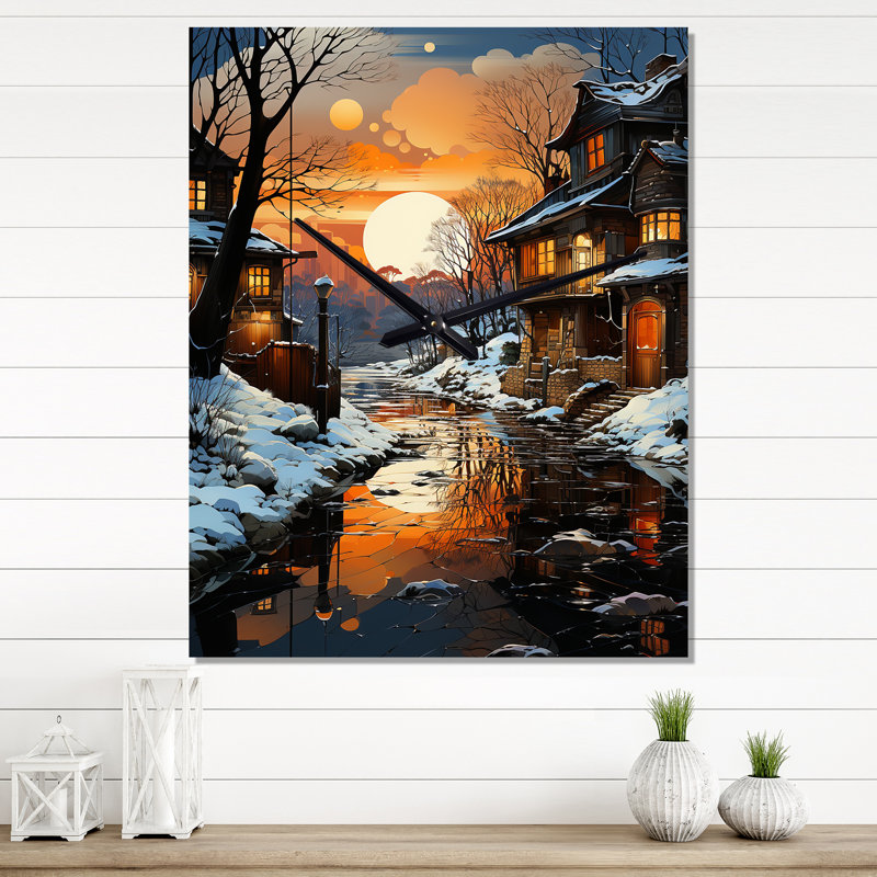 Horloge murale Keiann, Grand