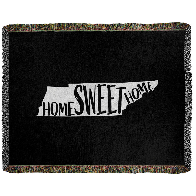 Jeté en coton tissé tennessee doux, l 37 po x L 52 po, Noir