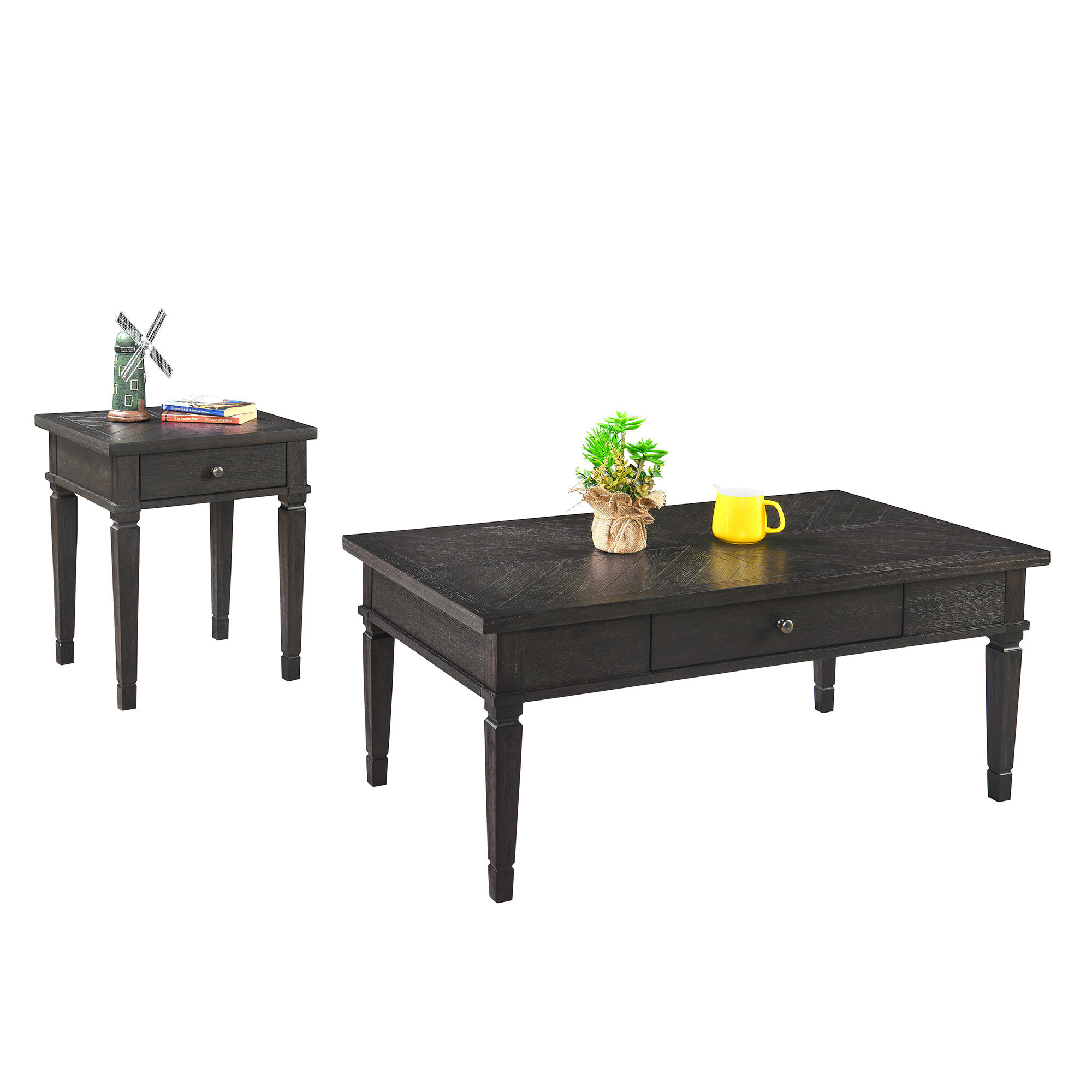 Charlton Home® Chumy 2 Piece Living Room Table Set Wayfair