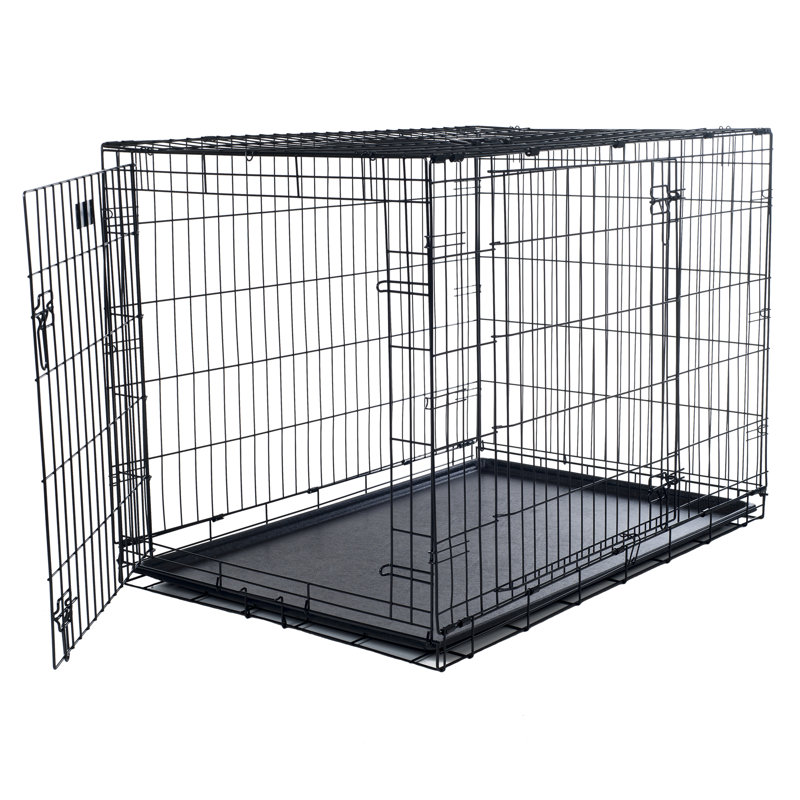 Cage pour chien PETMAker 36 po - Cage pliable pour chien avec poignée de transport pour le transport et le rangement