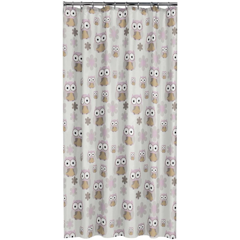 Sealskin Shower Curtain Owl 180cm, Sand
