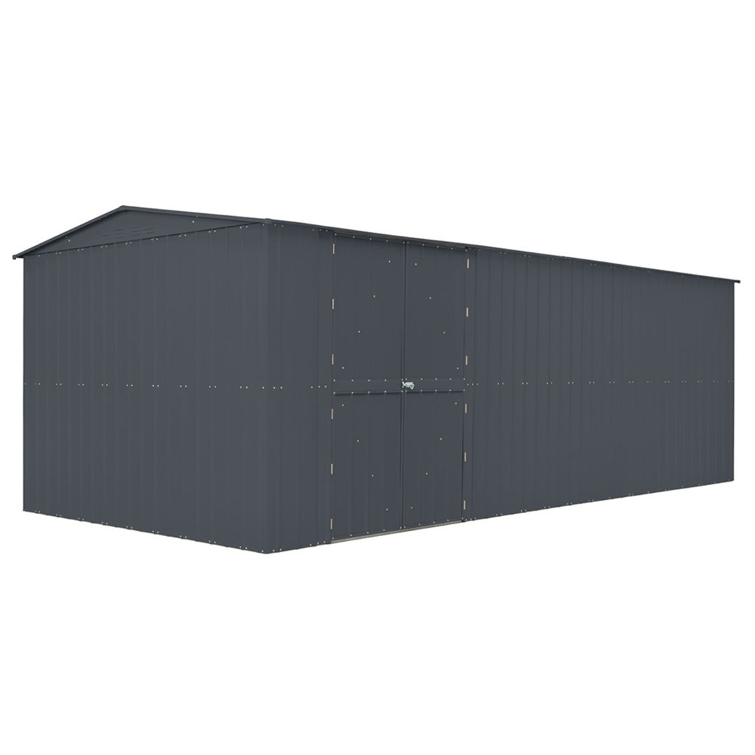 Salford 19 ft. x 10 ft. Metal Steep Slope Garden Shed