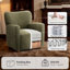 Fauteuil d'appoint rembourré à oreilles-106568687