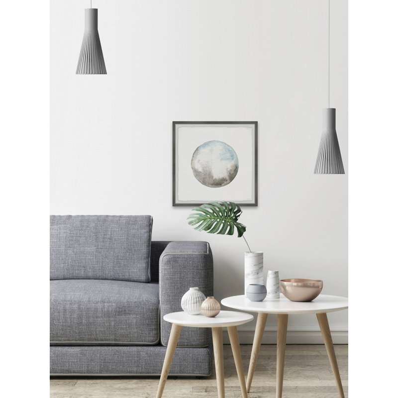 «Smoke Circle», reproduction encadrée, H 12 po x l 12 po x P 1,5 po