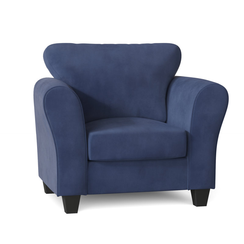 Fredericktown Upholstered Armchair, Bulldozer Cobalt