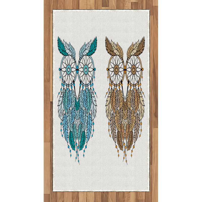 Tribal High Density Long Fiber Poly Threads Decorative Area Rug Carpet, Rectangle 2'7" x 5'
