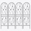 Treillis de jardin polyvalent en métal pour diverses plantes grimpantes, rehaussant la beauté extérieure