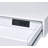 2-Drawer White High Gloss Chrome Finish Study Writing Desk Table Writing Small Desk Study Desk