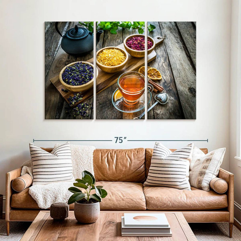 Yarlin Dried Tea Leaves, 42" H x 65" W
