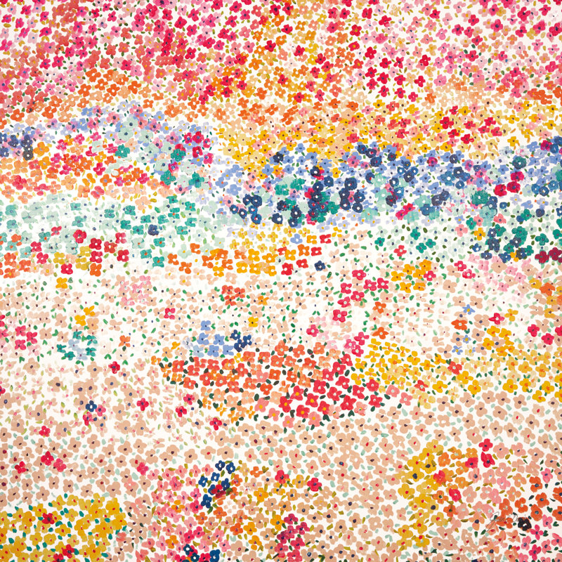 Hours Of Flowers I by Joan E. Davis - Wrapped Canvas Painting, 76cm H x 76cm W x 3.8cm D