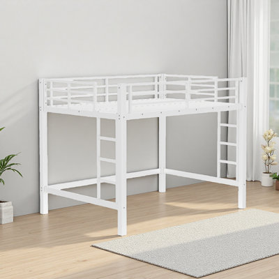 Lit mezzanine avec échelle facile à monter et garde-corps