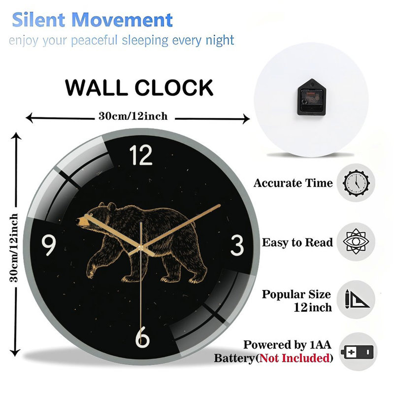Horloge murale 12 po