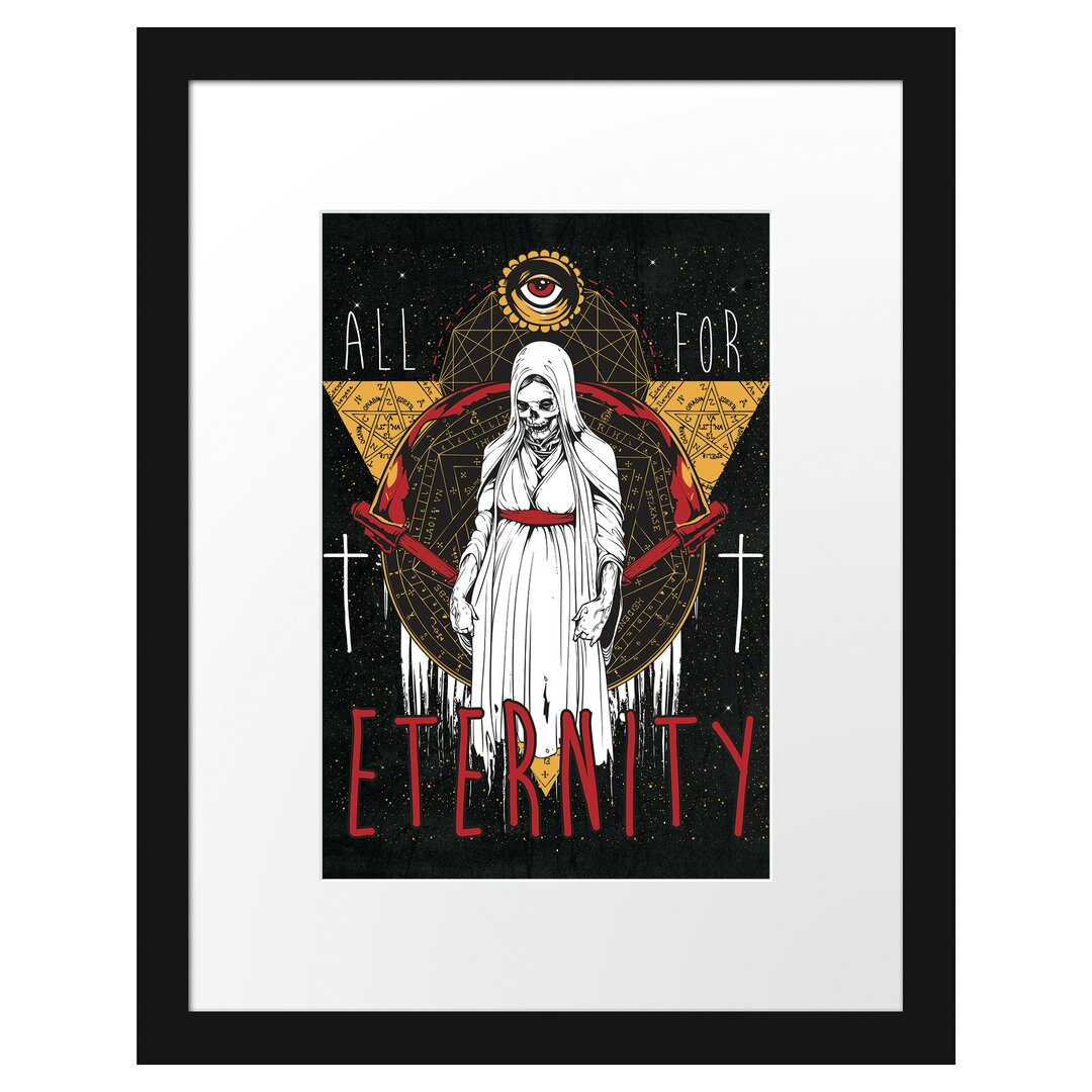 Gerahmtes Poster All For Eternity Black