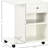 Rolling File Cabinet Cart, White, With Adjustable Shelf For Mobile Printer Stand In White And Rack