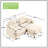 74" Chenille Cloud Sofa With Ottoman-814417245