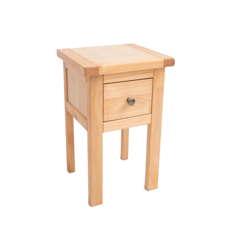 Welshire 35cm W Solid + Manufactured Wood Bedside Table