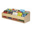 7 Compartment Manufactured Wood Book Display
