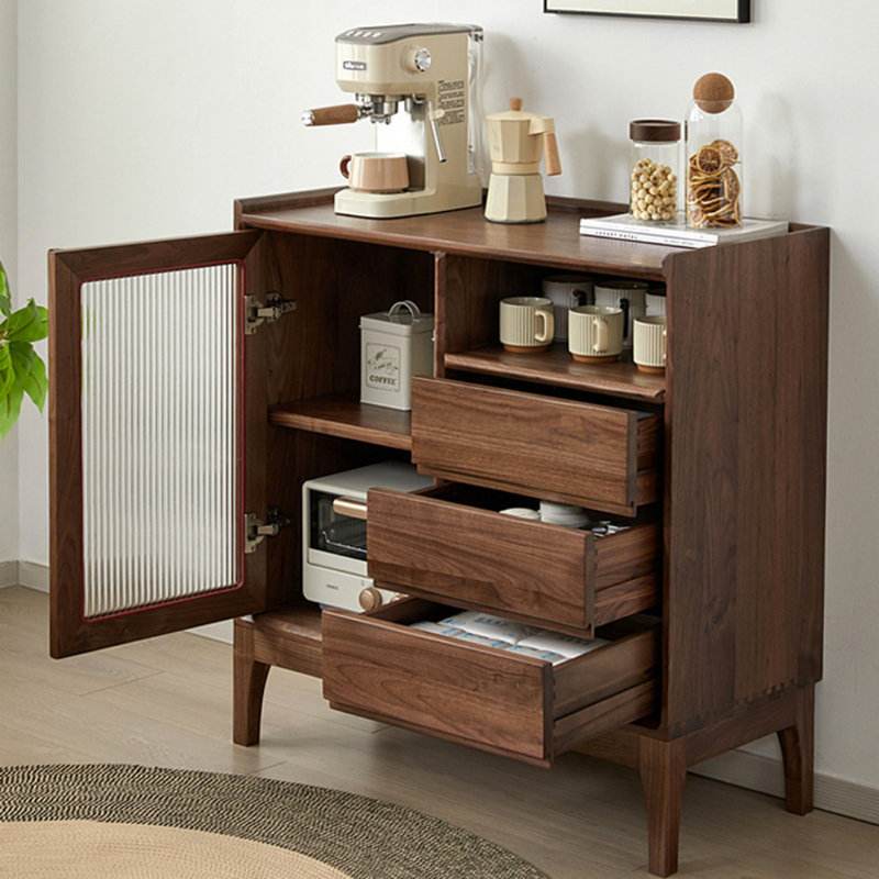 Retro Nordic Sideboard, 35.43" H x 35.43" W x 15.75" D
