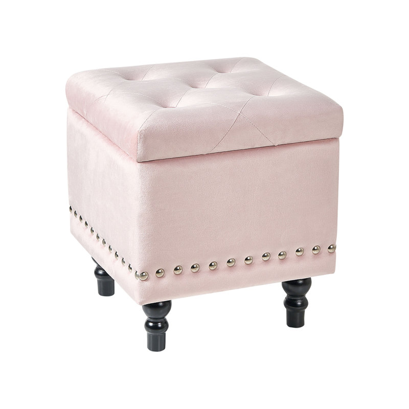 Arwyn 37cm Wide Tufted Square Standard Ottoman with Storage