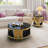 19.7" Wide 2-Tier Round Glass Top End Table Couch Side Table-1197463770-1197463768