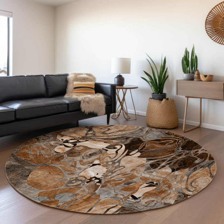 Premium Machine Washable Cerrito AMF558 Paprika Rug