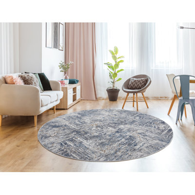 Tapis bleu 7 pi 10 po RD