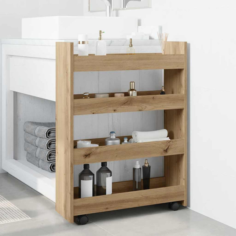 Bar Cart, Artisan Oak
