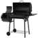 Royal Gourmet 30" Barrel Charcoal Grill with Smoker and Side Table