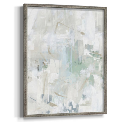 Impasto Poem II, reproduction encadrée - bois massif