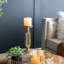 Porte-bougie antique en or