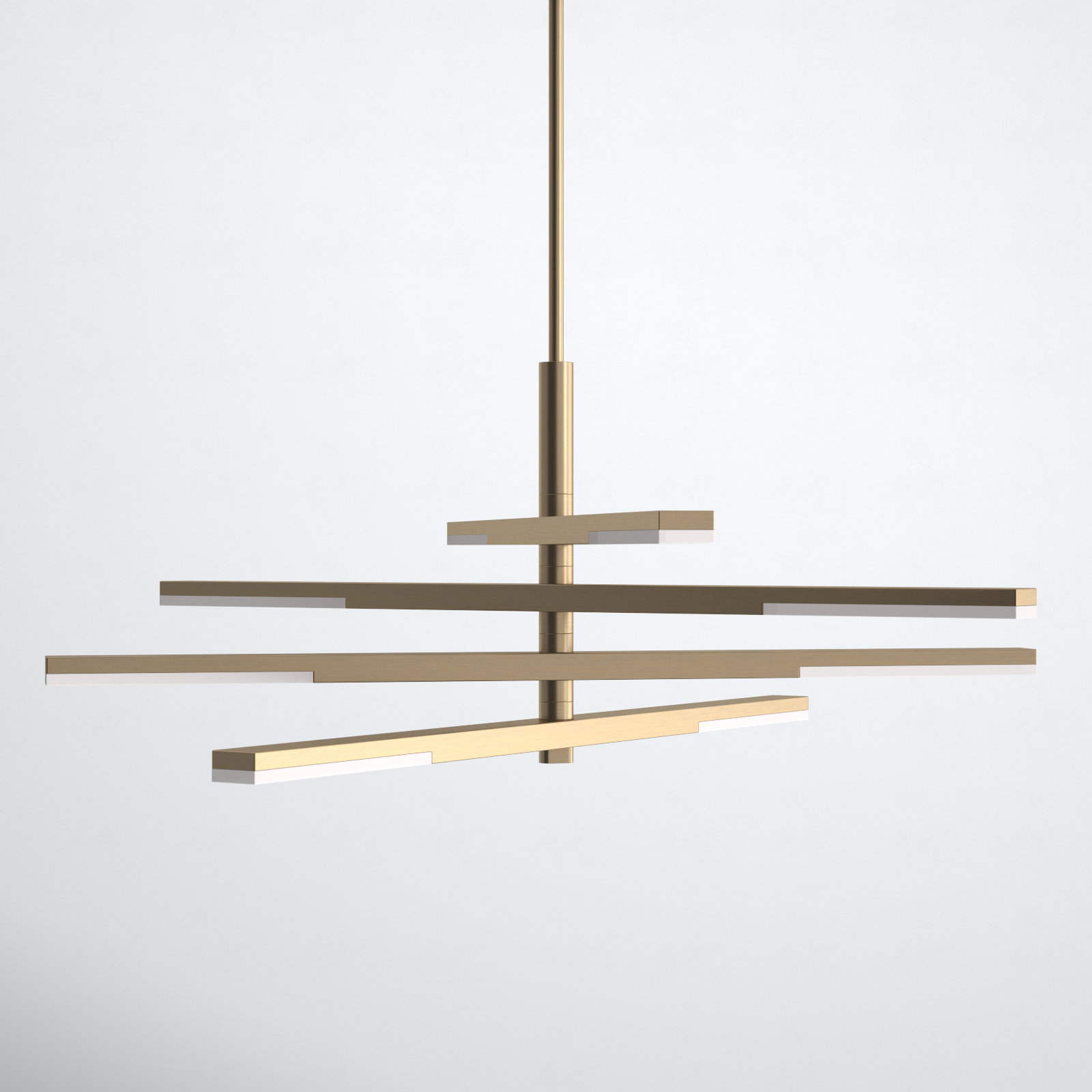 Erik 8 - Light Chandelier, Brushed Brass