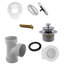 Ensemble de bonde de baignoire Plumber's Pack 14 "Lift & Turn avec trop-plein et coudes ABS-37749722