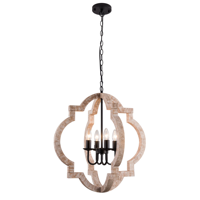 NCY-DD 4 - Light Dimmable Kitchen Island Geometric Chandelier