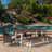 Lebo 6 - Person Acacia Wicker Patio Dining Set with Rectangular Table-1005820996