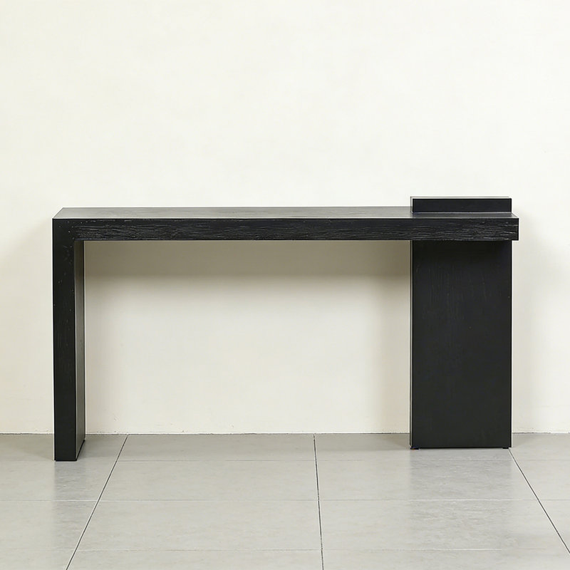 Console Retro Minimalist Art, H 33,46 po x l 62,99 po x P 15,75 po, Noir