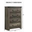 Commode rustique de style campagnard 1pc