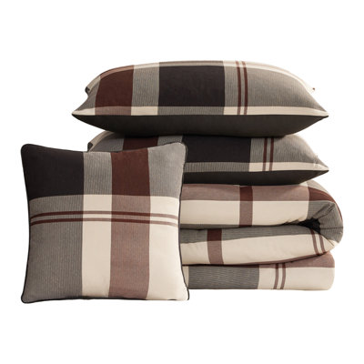 French Connection AVEA Plaid Comforter Set
