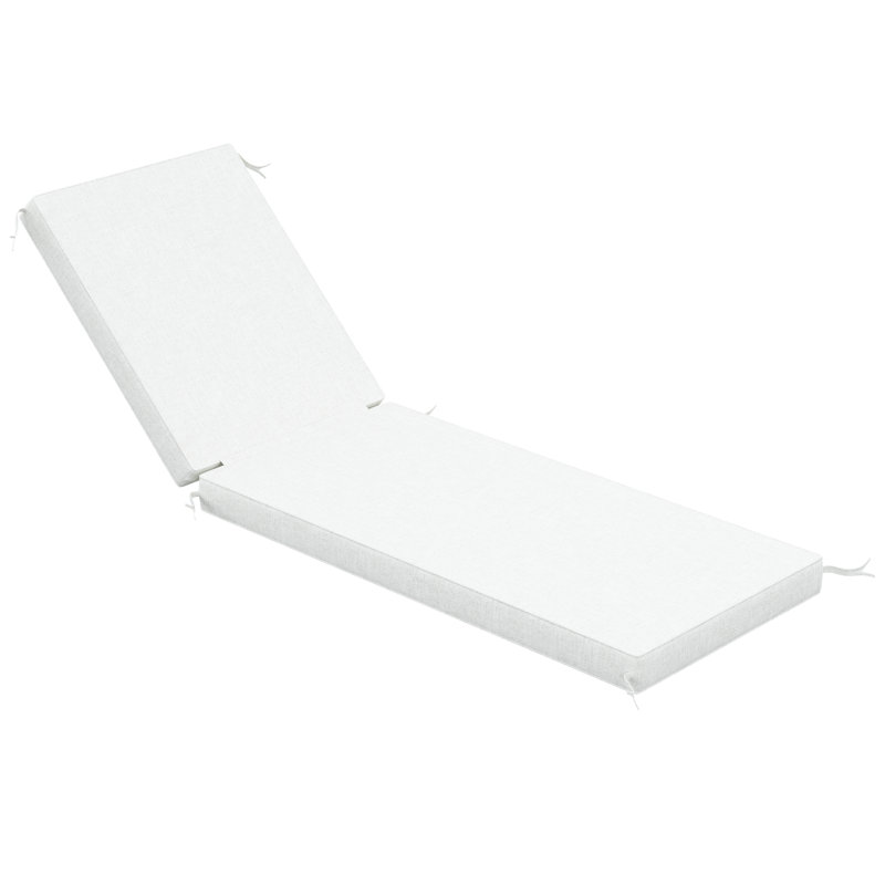 Sunbrella® Outdoor Chaise Cushion, 23" W x 75" D, Canvas Natural