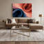 Gradient abstrait 25, art mural sur toile brune-1536005884