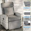 Chaise de patio inclinable réglable, fauteuil d'extérieur en rotin avec dossier et repose-pieds, coussin amovible-129346643-129346645