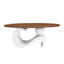 Ensemble de 2 tables basses gigognes, ensemble de tables basses orales et rondes, table industrielle pour le salon-120288534