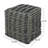 Walle Fabric Square Pouf