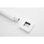 Pomme de douche à pluie en acier inoxydable - haute, économe en eau, autonettoyante, 12 po x 12 po, blanche avec fonction autonettoyante et économe en acier, Grace
