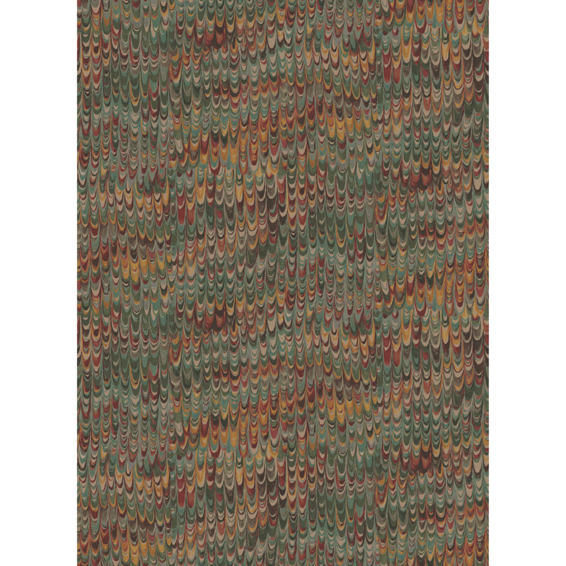 End Paper, Red/Green