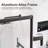 56"-60"W*72" H Semi-Frameless Double Sliding Shower Door, Shower Door, 1/4" (6Mm) Thick SGCC Tempered Glass Door-123404433